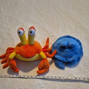 Kohls orange Crab, blue crab has no tags both in good condition